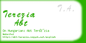 terezia abt business card